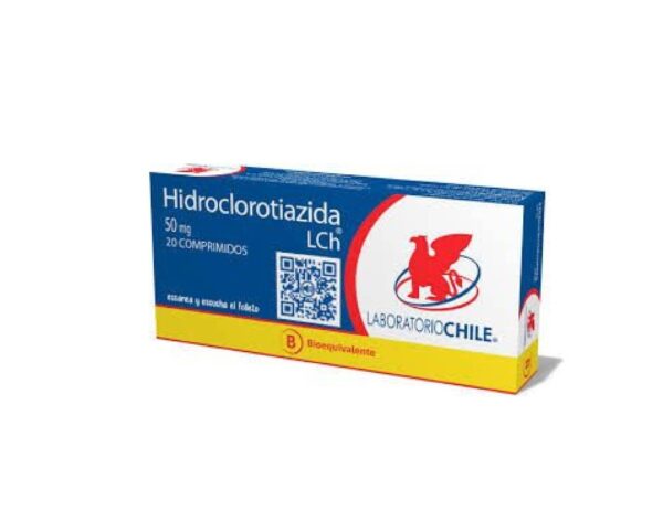 Hidroclorotiazida 50 mg 20 comprimidos lch