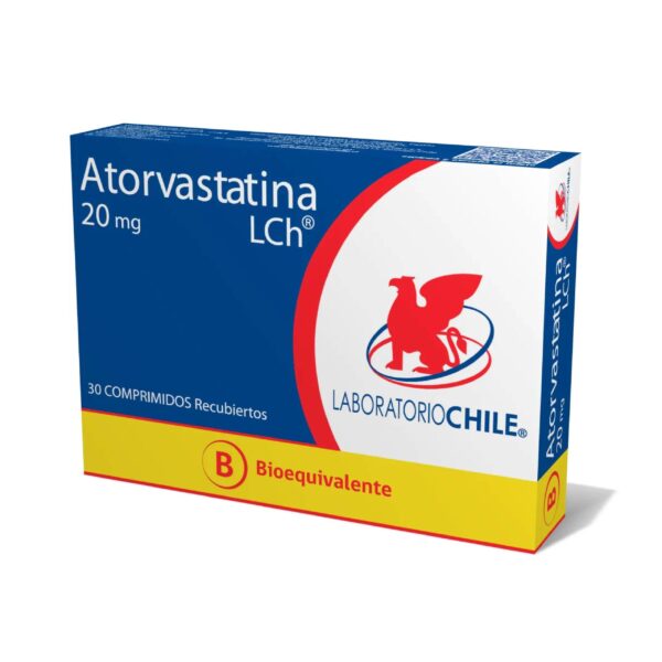 Atorvastatina 20 mg 30 comprimidos