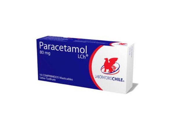 Paracetamol 80 mg 16 comprimidos masticables
