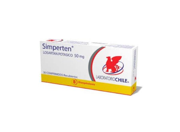 Simperten Losartan 50 mg 30 Comprimidos