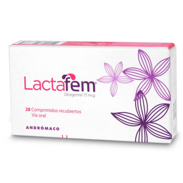 Lactafem Desogestrel 75 mcg 28 Comprimidos Recubiertos