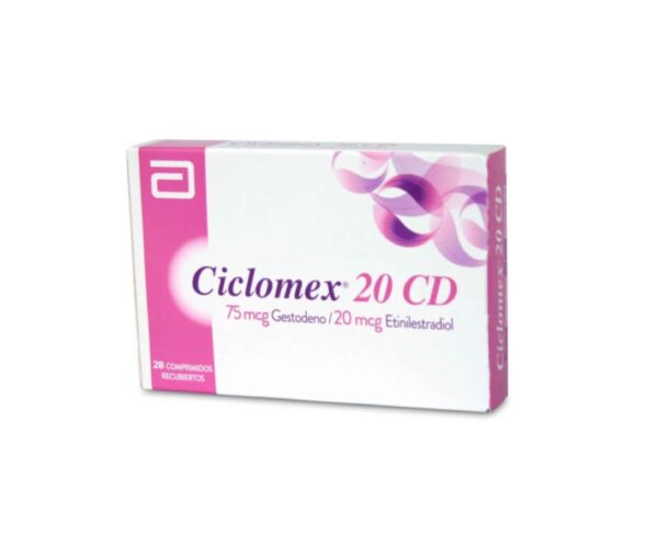Ciclomex 20 CD Gestodeno 75 mcg 28 Comprimidos Recubiertos