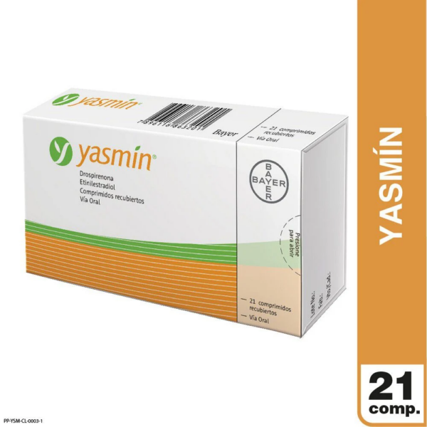 Yasmin Drospirenona 3 mg 21 Comprimidos Recubiertos