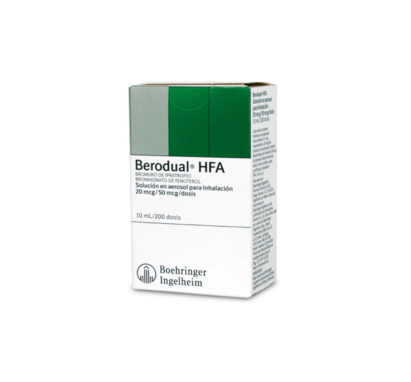 Berodual HFA Fenoterol 50 mcg / DS Inhalador Bucal 200 Dosis