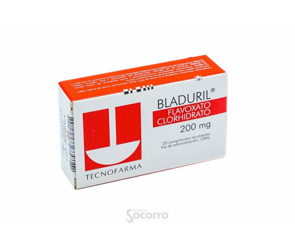 Bladuril Flavoxato Clorhidrato 200 mg 20 Comprimidos Recubiertos