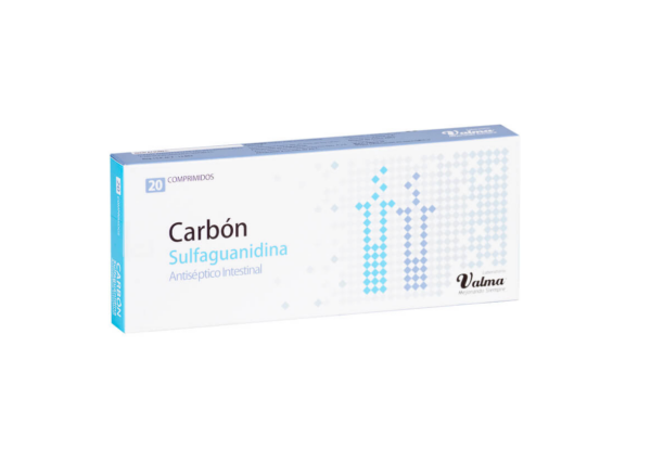 Carbon Sulfaguanidina x 20 Comprimidos