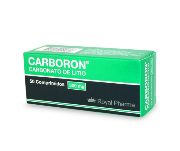 Carboron Carbonato De Litio 300 mg 50 Comprimidos