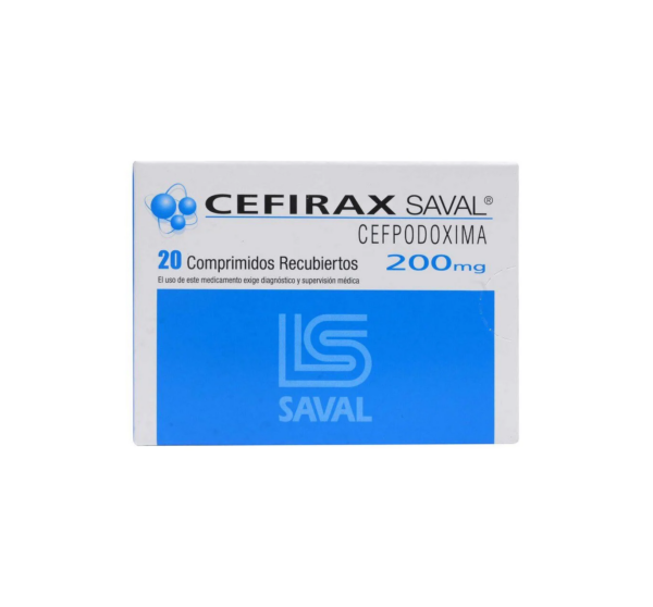 Cefirax Cefpodoxima 200 mg 20 Comprimidos Recubierto