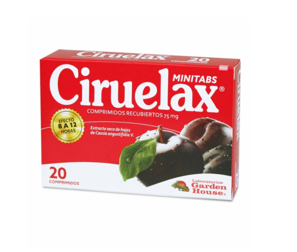 Ciruelax Minitabs Cassia Angustifolia 75 mg 20 Comprimidos