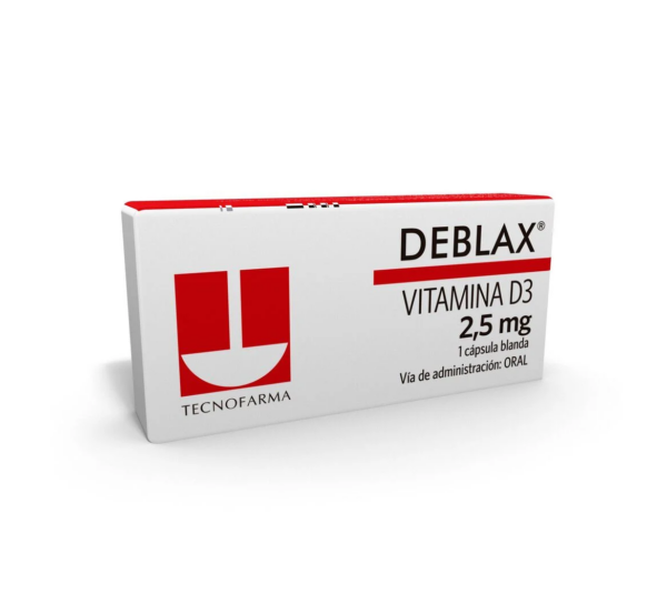 Deblax Vitamina D3 2.5 mg 1 Cápsula Blanda