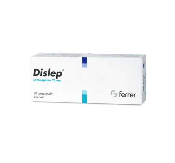 Dislep Levosulpirida 25 mg 20 Comprimidos