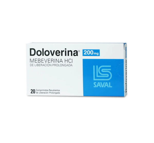 Doloverina Mebeverina 200 mg 20 Comprimidos de Liberación Prolongada