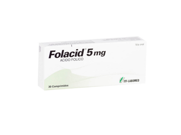 Folacid 5 mg 30 Comprimidos