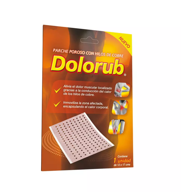 Dolorub Parche Poroso con Hilos de Cobre 1 Parche
