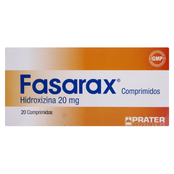 Fasarax Hidroxizina 20 mg x 20 Comprimidos
