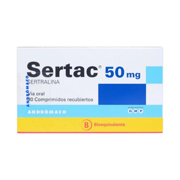Sertac Sertralina 50 mg 30 Comprimidos