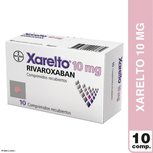Xarelto Rivaroxaban 10 mg 10 Comprimidos Recubierto