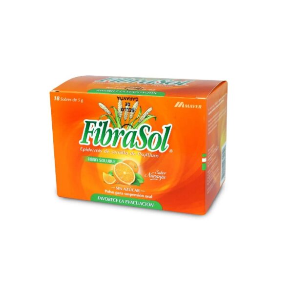 Fibrasol Naranja Psyllium 18 Polvo