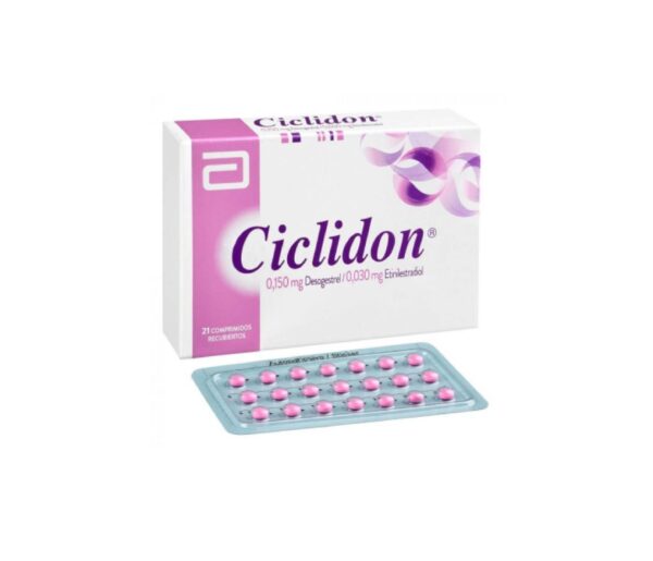Ciclidon 20 CD Desogestrel 150 mcg Etinilestradiol 20 mcg 28 Comprimidos Recubiertos