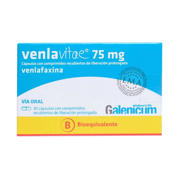 Venlavitae Venlafaxina 75 mg 30 Cápsulas