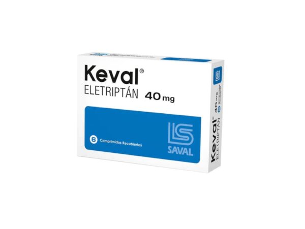 Keval Eletriptan 40 mg 6 Comprimidos Recubiertos