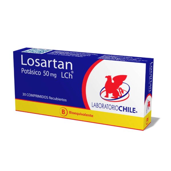 Losartan Potásico 50 mg Hidroclorotiazida 12.5 mg 30 Comprimidos LCH