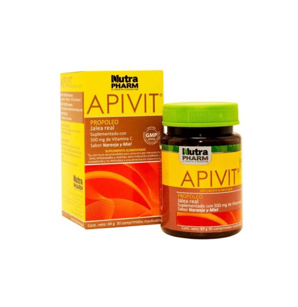 Apivit Sabor Naranja/Miel Jalea Real 150 mg 30 Comprimidos Masticables