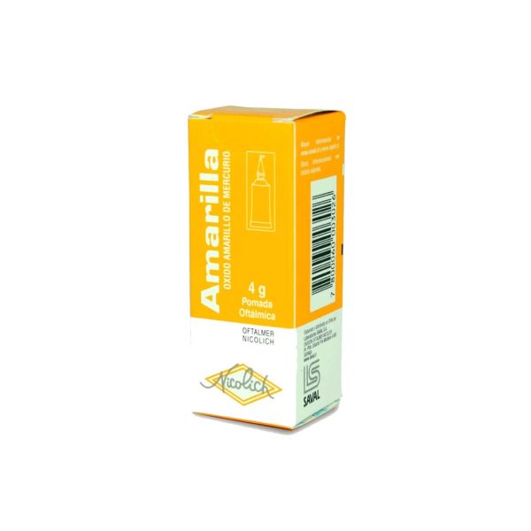 Amarilla Oxido Amarillo De Mercurio 2% Ungüento Oftálmico 4 gr