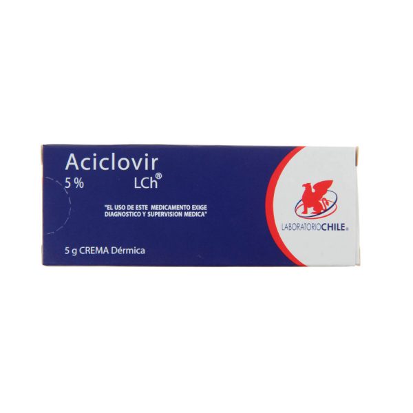 Aciclovir 5% Crema Dérmica 5 gr de Uso Tópico