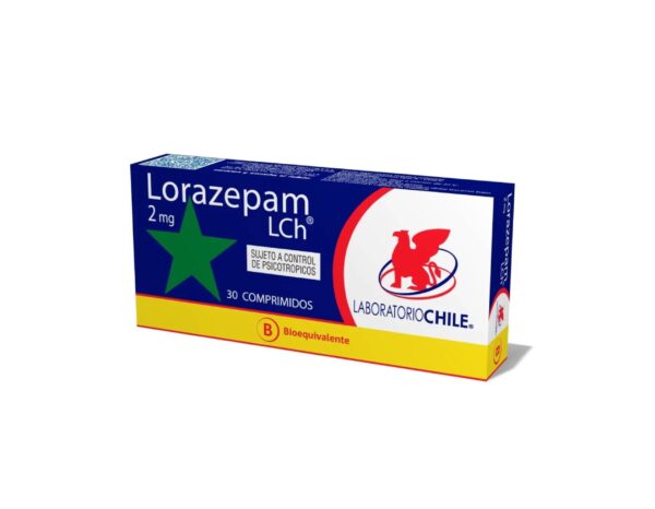 Lorazepam 2 mg 30 Comprimidos