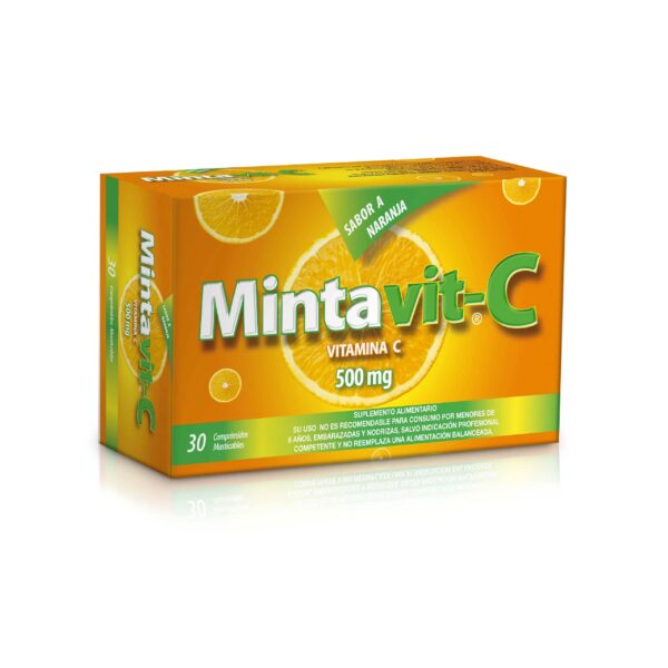 Mintavit-C Ácido Ascórbico 500 mg 30 Comprimidos Masticables