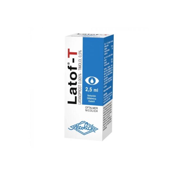 Latof-T Latanoprost 0.005%Timolol 0.5% Solución Oftálmica 2.5 mL