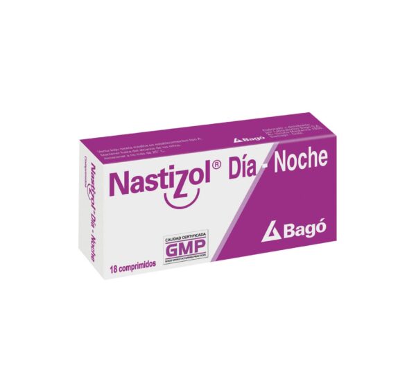 Nastizol Día-Noche Pseudoefedrina 60 mg 18 Comprimidos