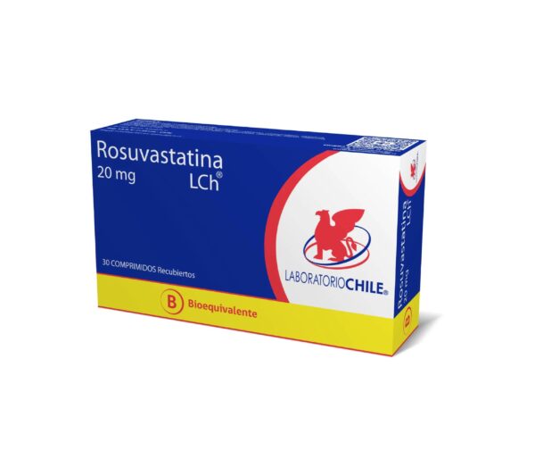 Rosuvastatina 20 Mg 30 Comprimidos Recubiertos LCH