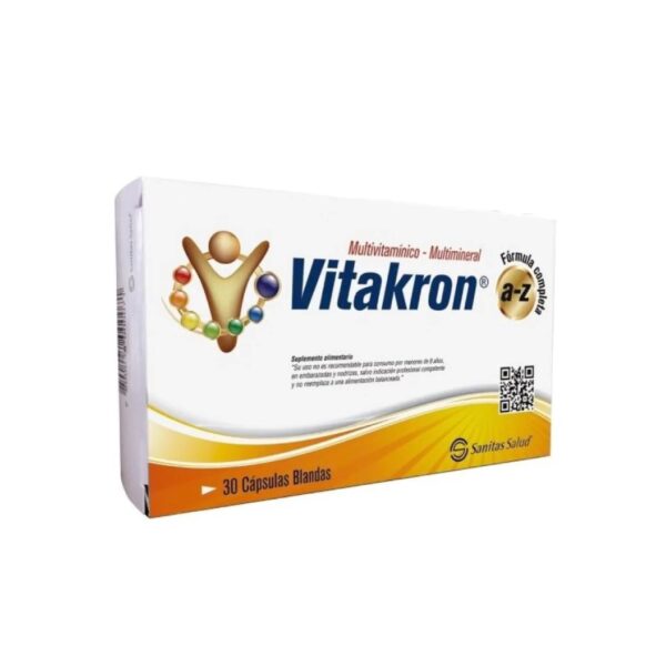 Vitakron A-Z Multivitaminico Multimineral 30 Capsulas Blandas