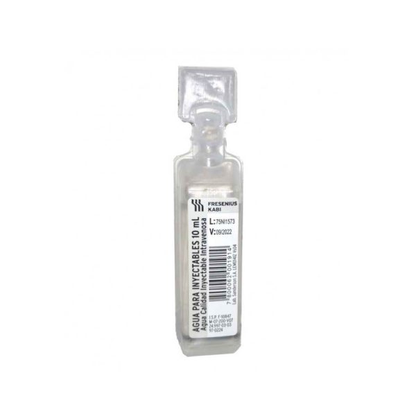 Agua para Inyectable 10 ml