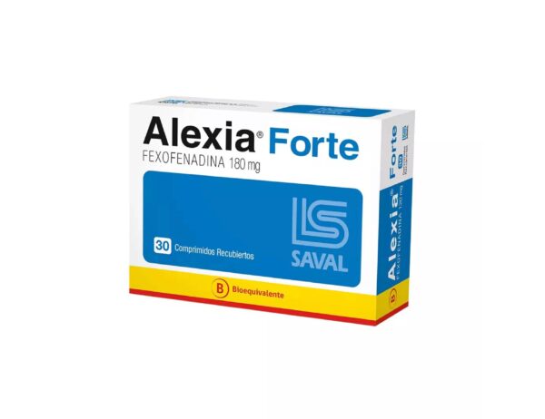 Alexia Forte Fexofenadina 180 mg 30 Comprimidos Recubierto