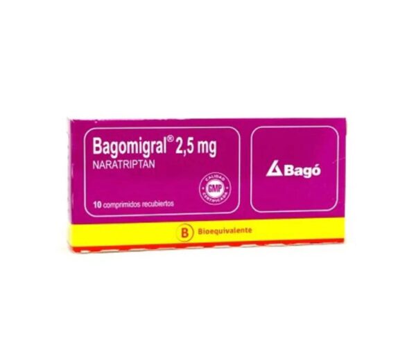 Bagomigral Naratriptan 2.5 mg 10 Comprimido Recubiertos