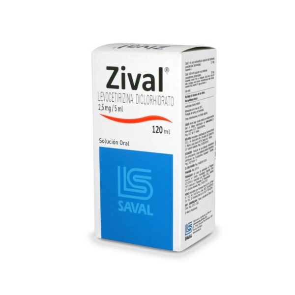 Zival Forte Levocetirizina 5 mg/5ml Solución Oral 120 mL