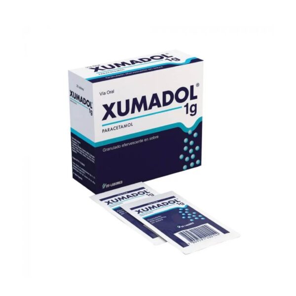 Xumadol Paracetamol 1g 20 Sobres Efervecente Granulado