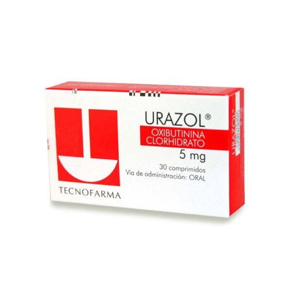 Urazol Oxibutinina Clorhidrato 5 mg 30 Comprimidos