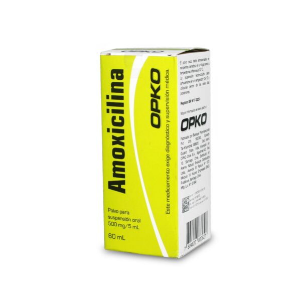 Amoxicilina 500 mg/5ml Jarabe 60 ml OPK