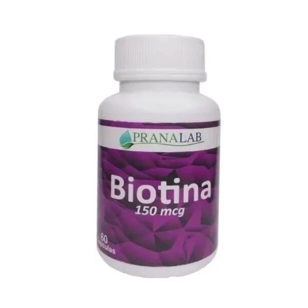 Biotina 150 mcg 60 cápsulas Pranalab