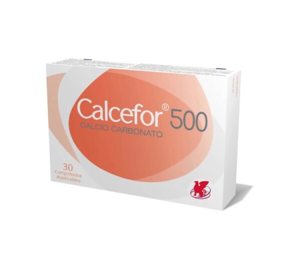 Calcefor Carbonato de Calcio 500 mg 30 Comprimidos