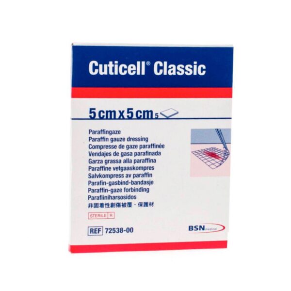 Gasa Parafinada Cuticell Classic 5 X 5cm