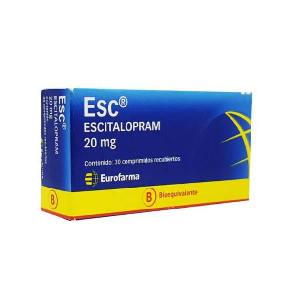 Esc Escitalopram 20 mg 30 Comprimidos