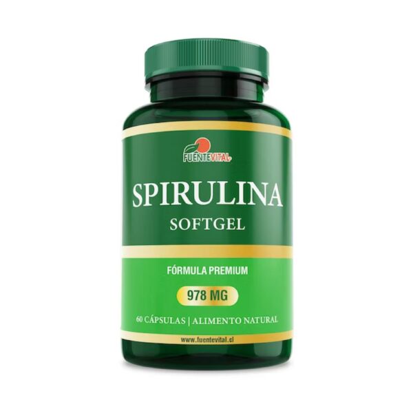 Spirulina Softgel 60 Cápsulas Fuente Vital