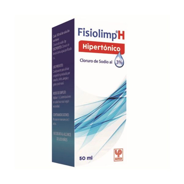 Fisiolimp H Hipertónico Cloruro De Sodio Solución Nasal 50 mL PST