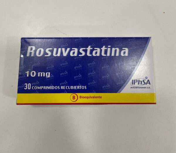 ROSUVASTATINA 1OMG X 30 COMP GENERICO (foto referencial)