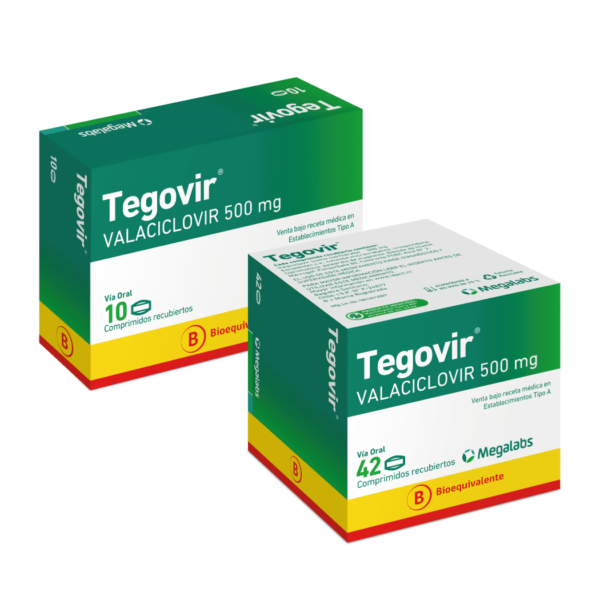 TEGOVIR 500 MG X 10 COMP REC MEG